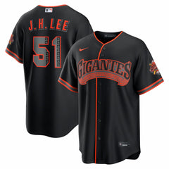 Jung Hoo Lee San Francisco Giants Nike Alternate Stadium Jersey - Black - Nike on Sale