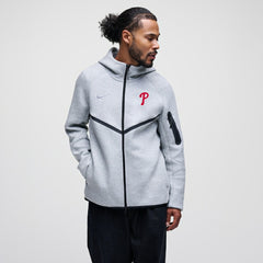 Philadelphia Phillies Nike Tech Fleece Raglan Full-Zip Windrunner Hoodie - Heather Gray - Nike Sale