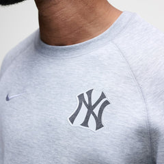New York Yankees Nike Tech Fleece Raglan Sweatshirt - Heather Charcoal - Nike Online