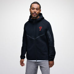 Philadelphia Phillies Nike Tech Fleece Raglan Full-Zip Windrunner Hoodie - Black - Nike on Sale