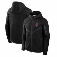 New York Mets Nike Tech Fleece Raglan Full-Zip Windrunner Hoodie - Black - Nike Discount