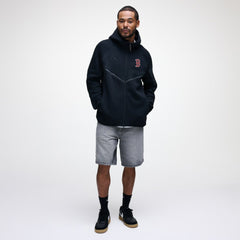 Boston Red Sox Nike Tech Fleece Raglan Full-Zip Windrunner Hoodie - Black - Nike Lifestyle