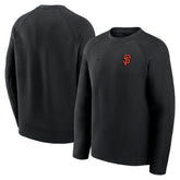 San Francisco Giants Nike Tech Fleece Raglan Sweatshirt - Black - Nike Sale