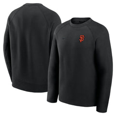 San Francisco Giants Nike Tech Fleece Raglan Sweatshirt - Black - Nike Sale