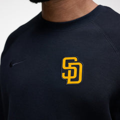 San Diego Padres Nike Tech Fleece Raglan Sweatshirt - Black - Nike on Sale