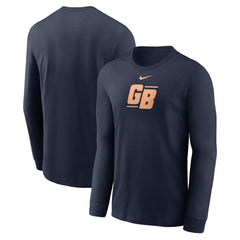 Nike Green Bay Packers Essential Long-Sleeve T-Shirt Navy