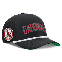 St. Louis Cardinals Nike Cooperstown Collection Rise Adjustable Hat - Black - Nike on Sale