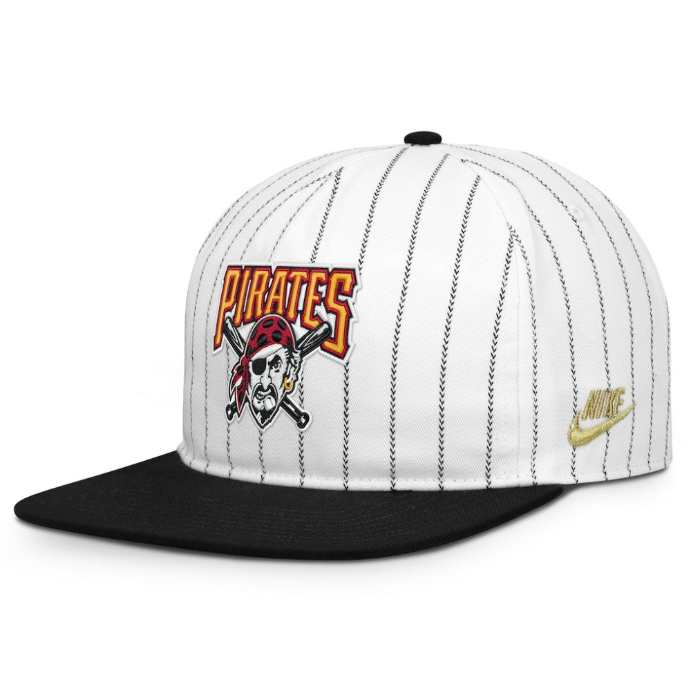 Pittsburgh Pirates Nike Cooperstown Collection Pro Adjustable Hat - White/Black - Nike on Sale
