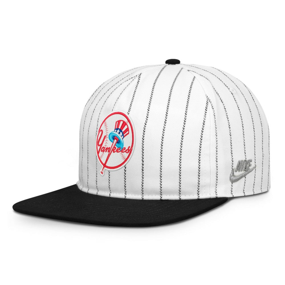 New York Yankees Nike Cooperstown Collection Pro Adjustable Hat - White/Black - Nike Lifestyle