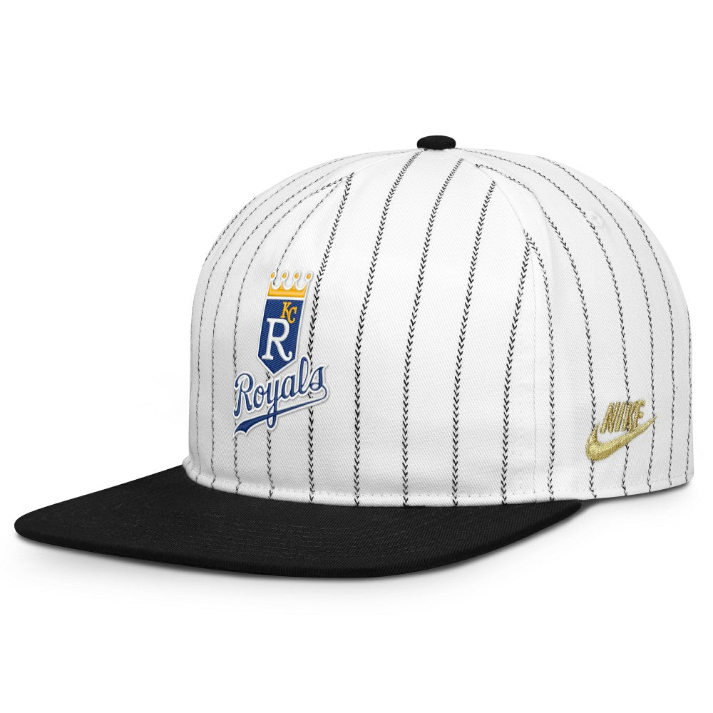Kansas City Royals Nike Cooperstown Collection Pro Adjustable Hat - White/Black - Nike Online