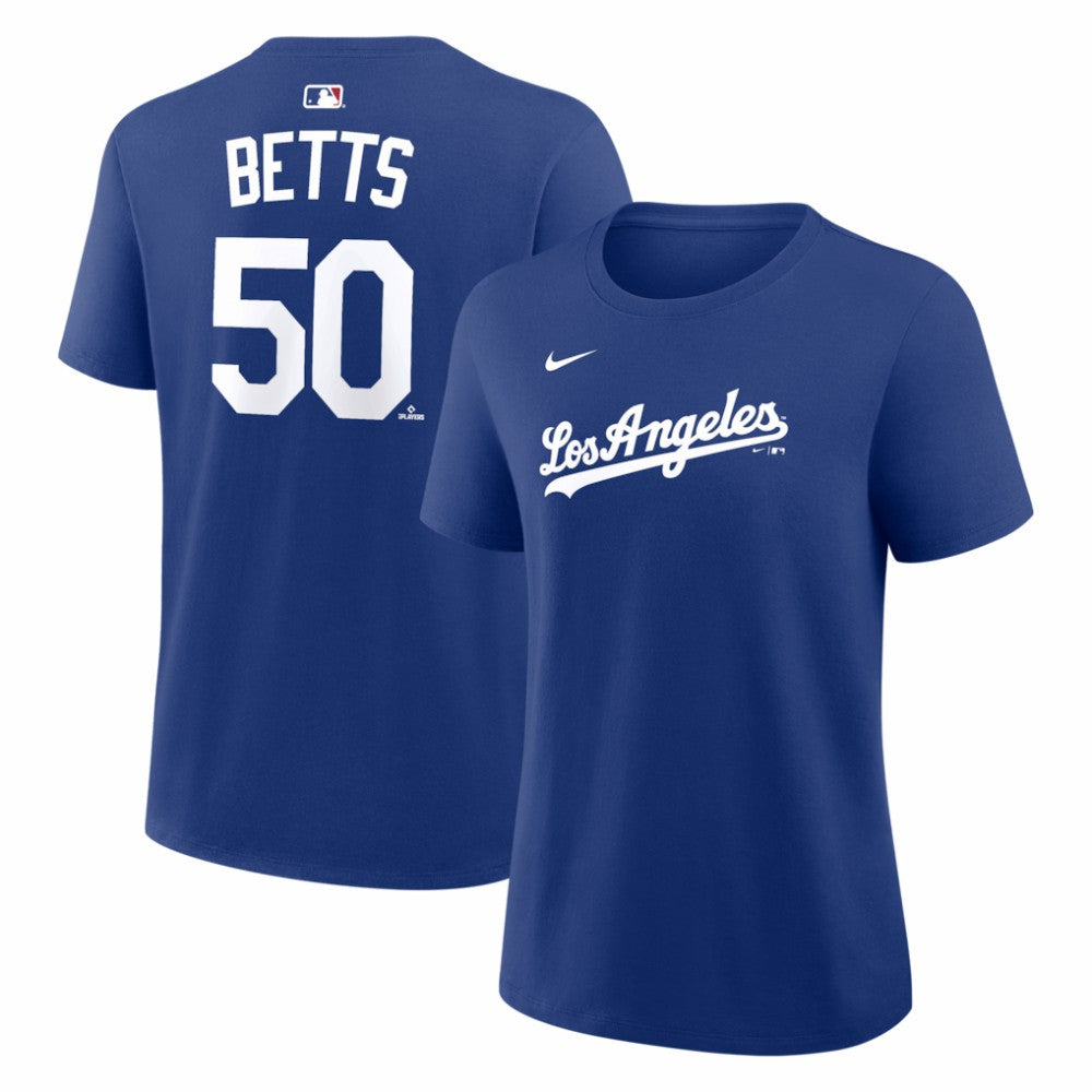 Mookie Betts Los Angeles Dodgers Nike Women's Alternate Name & Number T-Shirt - Royal - Nike Sale