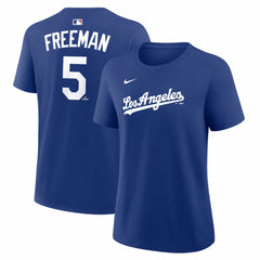 Freddie Freeman Los Angeles Dodgers Nike Women's Alternate Name & Number T-Shirt - Royal - Nike Discount