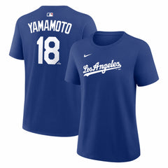 Yoshinobu Yamamoto Los Angeles Dodgers Nike Women's Alternate Name & Number T-Shirt - Royal - Nike on Sale