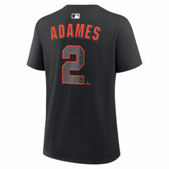 Willy Adames San Francisco Giants Nike Women's Alternate Name & Number T-Shirt - Black - Nike Lifestyle