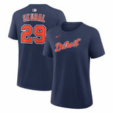 Tarik Skubal Detroit Tigers Nike Women's Alternate Name & Number T-Shirt - Navy - Nike on Sale