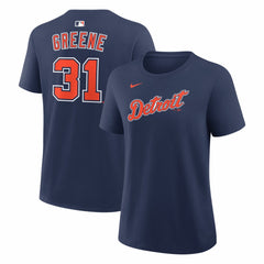 Riley Greene Detroit Tigers Nike Women's Alternate Name & Number T-Shirt - Navy - Nike Discount