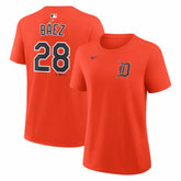 Javier Báez Detroit Tigers Nike Women's Name & Number T-Shirt - Orange - Nike on Sale
