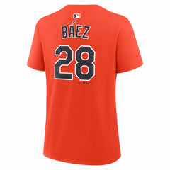 Javier Báez Detroit Tigers Nike Women's Name & Number T-Shirt - Orange - Nike on Sale