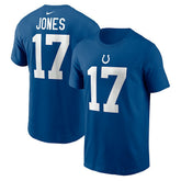Nike Daniel Jones Indianapolis Colts Name & Number T-Shirt Royal