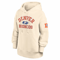 Nike Denver Broncos Women's Oversized Legacy Phoenix Hoodie Natural