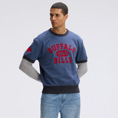 Fanatics Buffalo Bills IconicFleece Short Sleeve Sweatshirt Royal