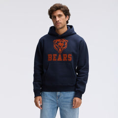 Fanatics Chicago Bears IconicFleece Flocked Hoodie Navy