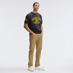 Fanatics Green Bay Packers IconicFleece Short Sleeve Sweatshirt Black