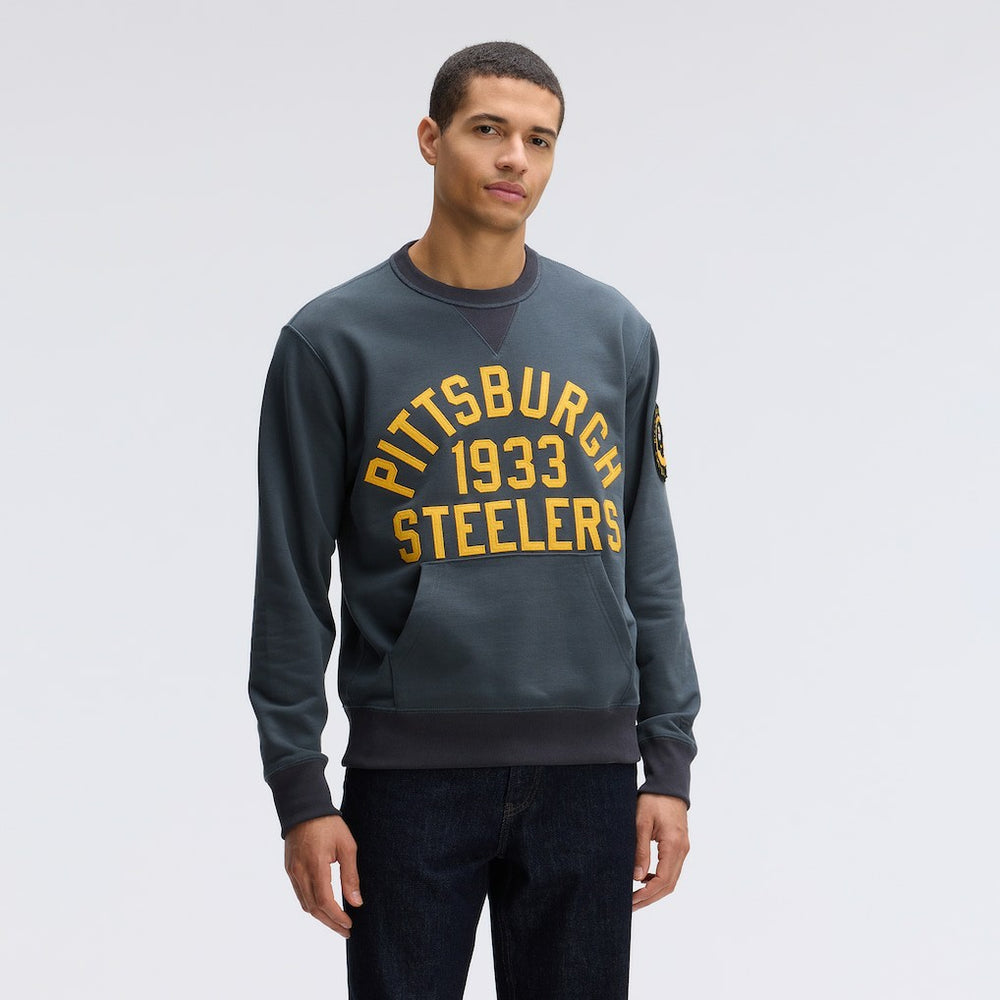 Fanatics Pittsburgh Steelers IconicFleece Pocket Sweatshirt Charcoal