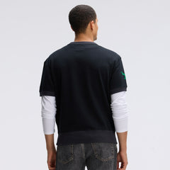 Fanatics Philadelphia Eagles IconicFleece Short Sleeve Sweatshirt Black