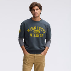 Fanatics Minnesota Vikings IconicFleece Short Sleeve Sweatshirt Charcoal