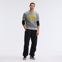 Fanatics Pittsburgh Steelers IconicFleece Short Sleeve Sweatshirt Athletic Heather Gray