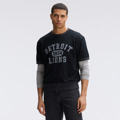 Fanatics Detroit Lions IconicFleece Short Sleeve Sweatshirt Black
