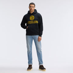Fanatics Pittsburgh Steelers IconicFleece Flocked Hoodie Black
