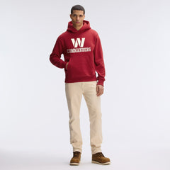 Fanatics Washington Commanders IconicFleece Flocked Hoodie Burgundy