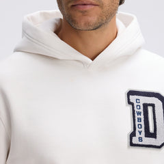Fanatics Dallas Cowboys IconicFleece Letterman Hoodie Oatmeal