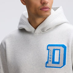 Fanatics Detroit Lions IconicFleece Letterman Hoodie Heather Gray