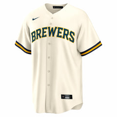 Bob Uecker Milwaukee Brewers Nike Home Retired Player Replica Jersey - Cream - Nike Online