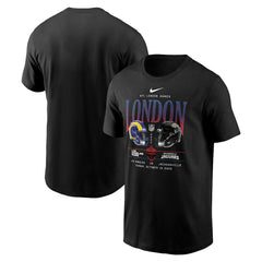 Nike Los Angeles Rams vs. Jacksonville Jaguars International Games London 2025 T-Shirt Black