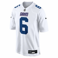 Nike Jaxson Dart New York Giants Fashion Game Jersey Tundra White