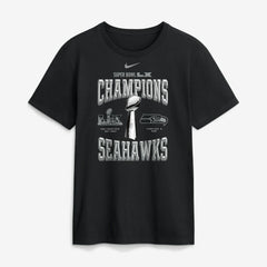 Nike Seattle Seahawks Super Bowl LX Champions Locker Room Trophy Collection Replica Tall T-Shirt Black