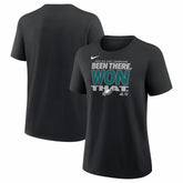 Nike Philadelphia Eagles Women's 2025 NFC East Division Champions Locker Room Trophy Collection T-Shirt Black