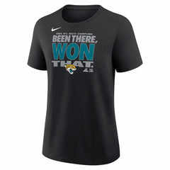 Nike Jacksonville Jaguars Women's 2025 AFC South Division Champions Locker Room Trophy Collection T-Shirt Black