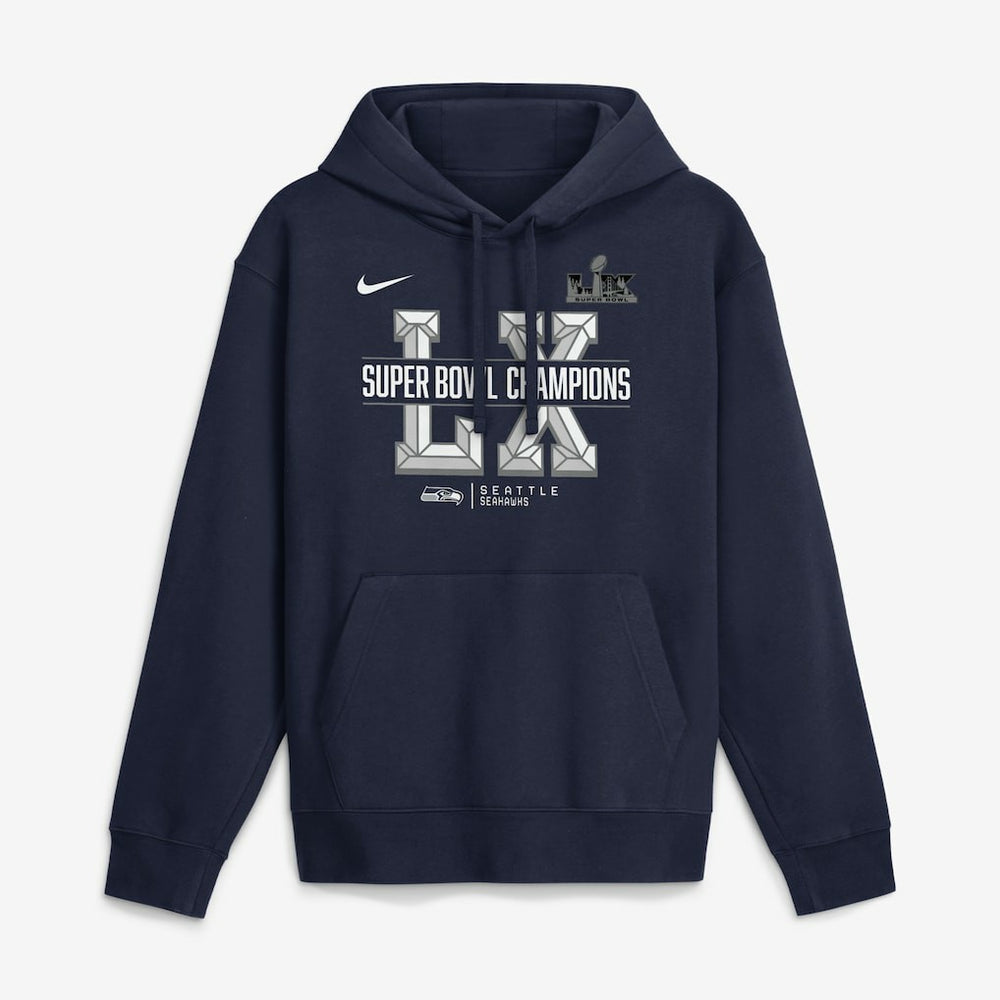 Nike Seattle Seahawks Super Bowl LX Champions Sacrifice Hoodie College Navy