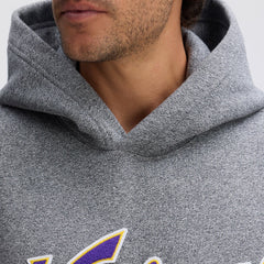 Fanatics Minnesota Vikings IconicFleece Tipped Hoodie Athletic Heather Gray