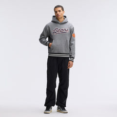Fanatics Chicago Bears IconicFleece Tipped Hoodie Athletic Heather Gray