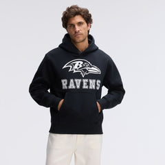 Fanatics Baltimore Ravens IconicFleece Flocked Hoodie Black
