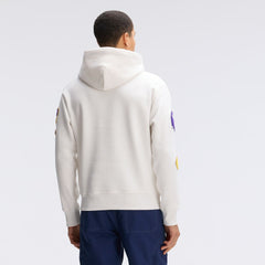 Fanatics Minnesota Vikings IconicFleece Letterman Hoodie Oatmeal