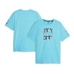 Manchester City FtblCore Graphic T-Shirt Sky Blue - Puma cheap