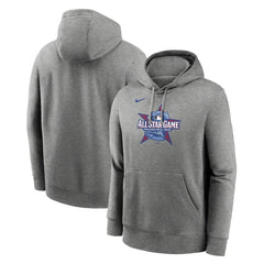 Nike 2026 MLB All-Star Game Logo Club Pullover Hoodie - Heather Charcoal - Nike Online