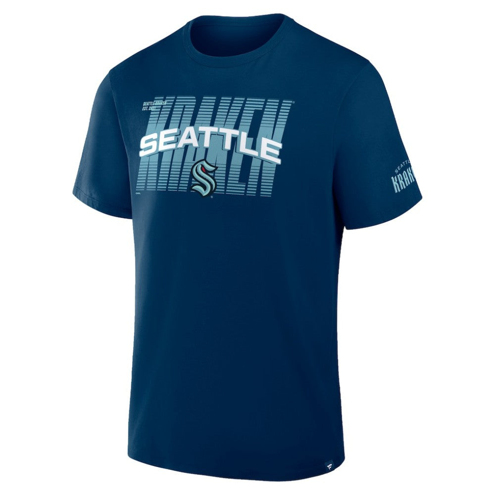 Seattle Kraken Fanatics Team Vision Legacy T-Shirt - Deep Sea Blue - NHL 2001708552